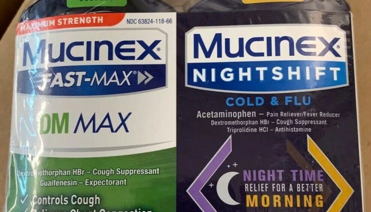 Mucinex FastMax DM Sunlight hours And NightShift Chilly & Flu Liquid 2 Pack 6oz Each-2021