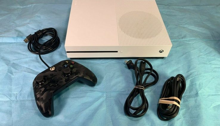 White Microsoft Xbox One S 1681 1TB Gaming Console Guaranteed to Work (D)