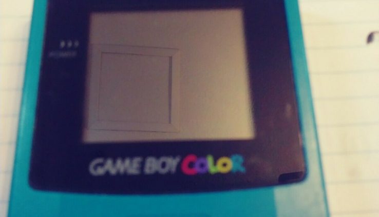 Nintendo Recreation Boy Colour Handheld Gadget Teal Comes with Tetris.