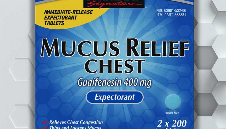 Kirkland Mucus Reduction Guaifenesin 400mg Chest Expectorant 400