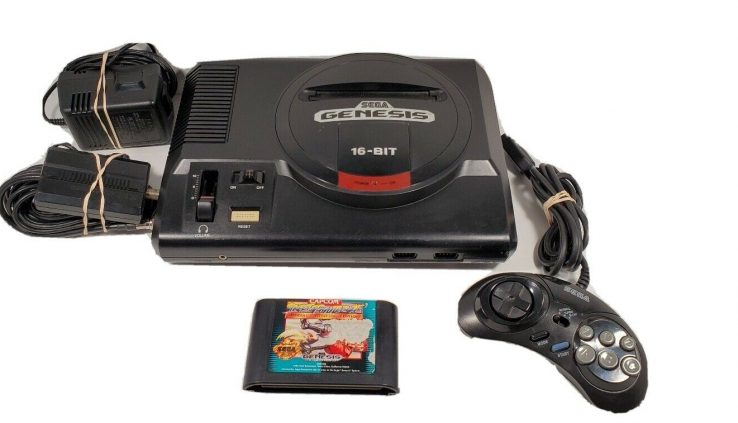 Sega Genesis Model 1 Machine with Avenue Fighter and 6 Button Controller Tested