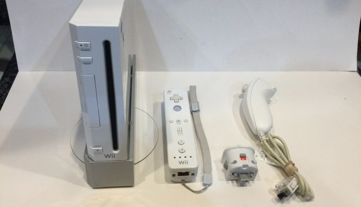 Nintendo Wii White Console RVL-001 With 1 Controller – Examined!  Look Repeat.