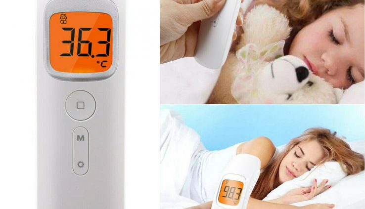 Digital Non-Contact Infrared Thermometer Medical Forehead Gun Adult Toddler