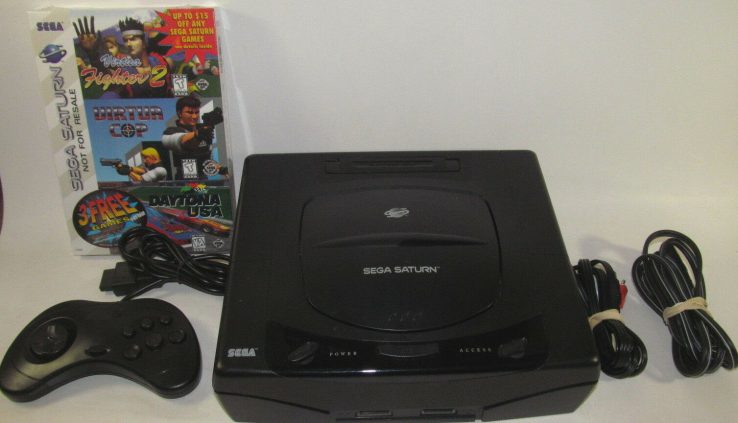 Sega Saturn Console (NTSC) Bundle Scheme 3 NEW Games *NEW SAVE BATTERY*