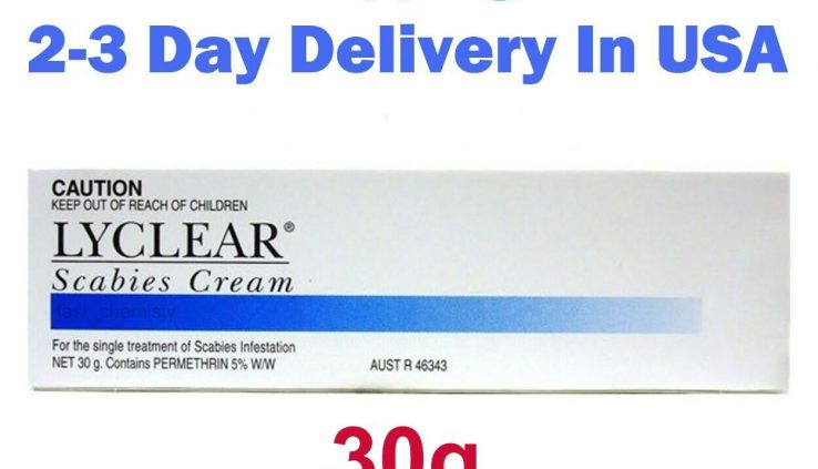Customary Lyclear Scabies Cream 30g – 2 or 3 Days Supply USA