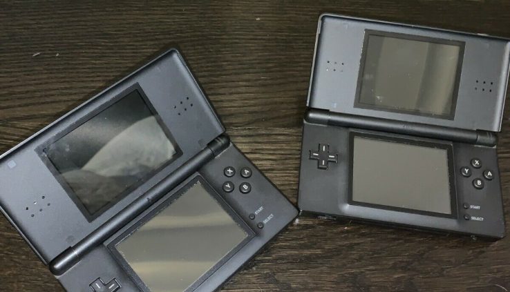 Nintendo DS Lite Handheld Console – Onyx Shadowy (2 Consoles)