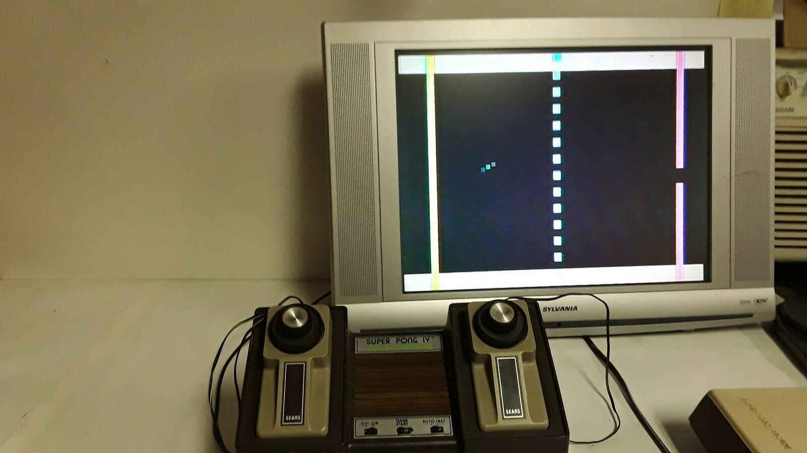 Classic Sears Neutral Pong Video Game Console TeleGames on 