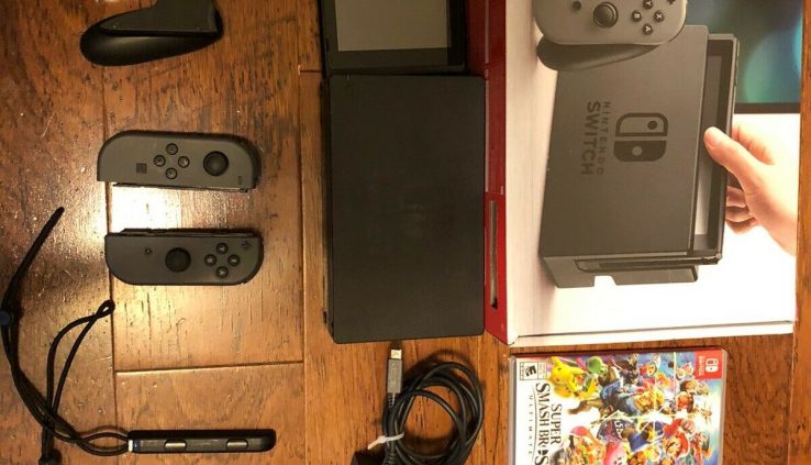 nintendo – swap 32gb console – gray joy-con