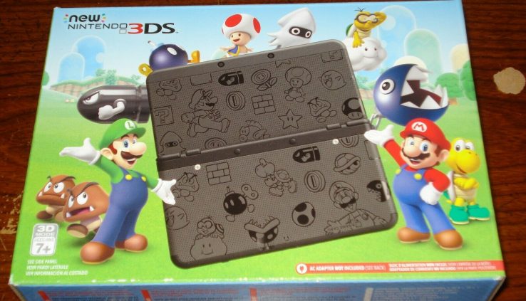 Nintendo 3DS Tremendous Mario Shadowy Version Gaming Design BRAND NEW!