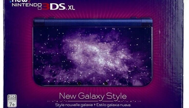 Nintendo 3DS XL Galaxy Vogue Purple Handheld Console With Mario Kart DS