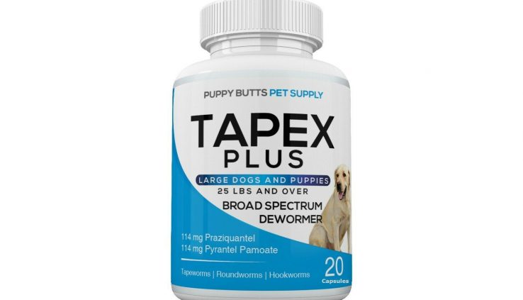 Tapex PLUS Dewormer 20 Caps Tapeworm For LARGE Canines Equal to Droncit Tradewind