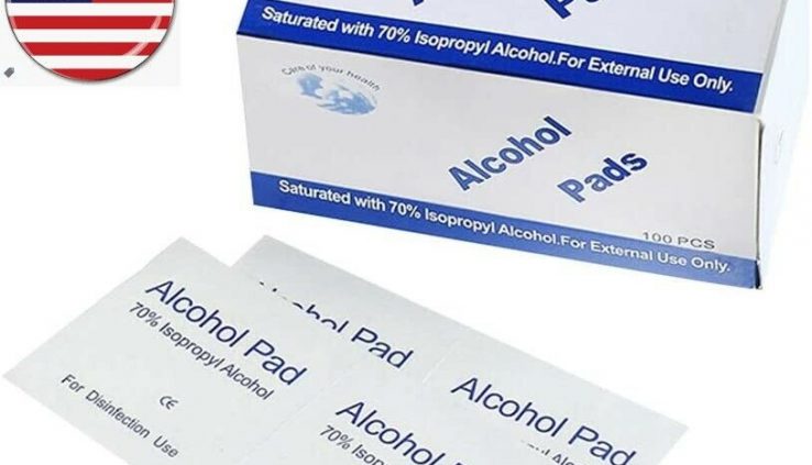 100 Alcohol Chubby Disposable Prep Pad Sterile, Alcohol Swabs Pads Wipes Cleanser