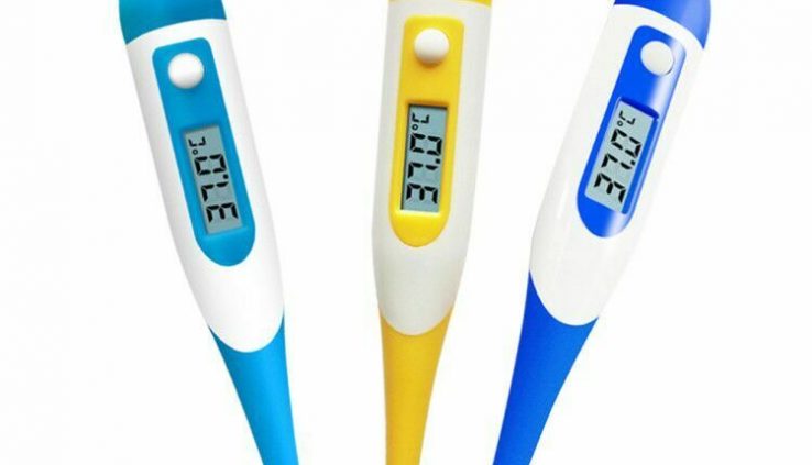 US  Little one Digital Thermometer Soft Head Oral Underarm Digital Measuring Instruments