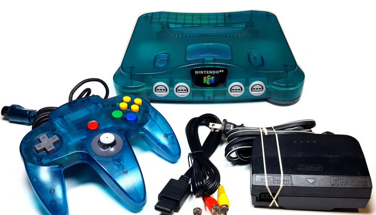 Nintendo 64 Machine Video Game Console Ice