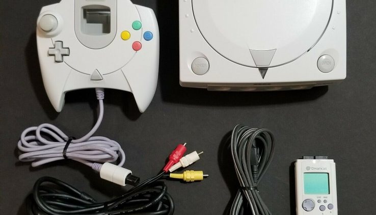 Sega Dreamcast RECONDITIONED Console Bundle, Original Clock Battery!!  VMU Memory