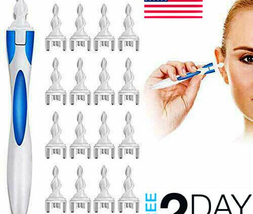 Ear Wax Removal Device, q-Grips Ear Wax Remover, Ear Wax Cleaner with 16PCS