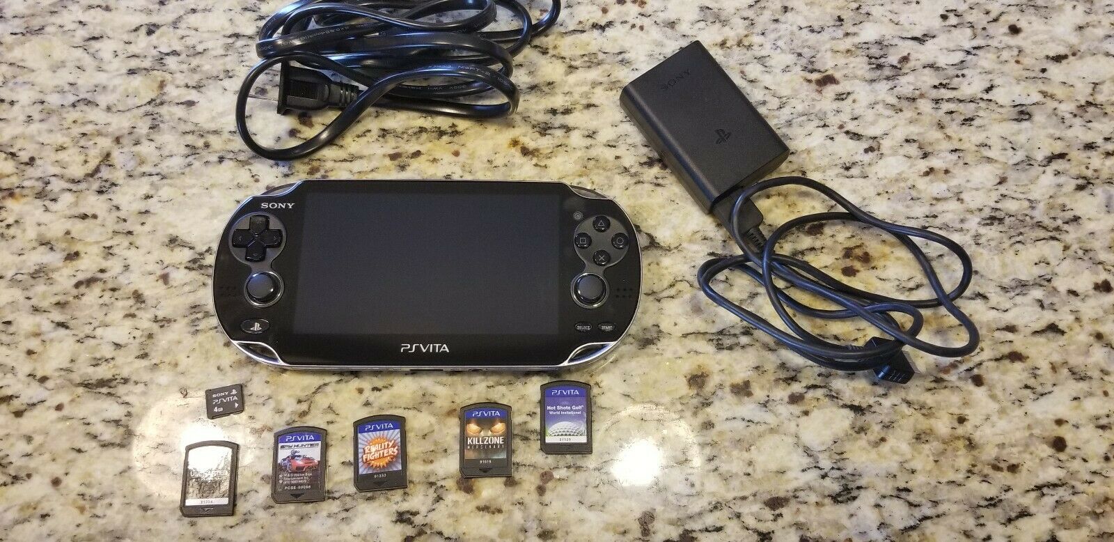 Psvita sony pch 1001 5 video games longestablished charger legitimate