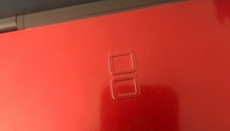 Frail Red Nintendo DS Lite (with charger and stylus) recreation console 