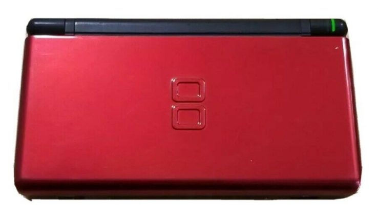 Nintendo DS Lite Crimson Crimson/Shadowy Handheld Gadget No Charger