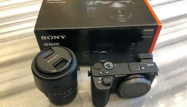 Sony Alpha a6600 24.2MP Mirrorless Camera – Unlit (with 18-135mm Lens Package)