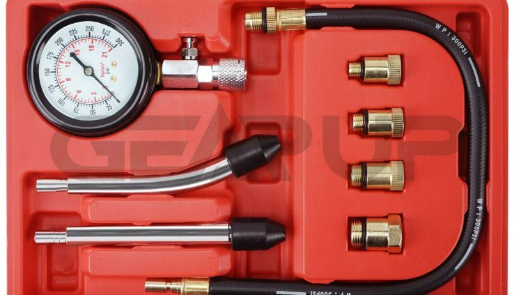 Petrol Gasoline Engine Cylinder Compression Tester Equipment Gauge Automotive Diagnostic US