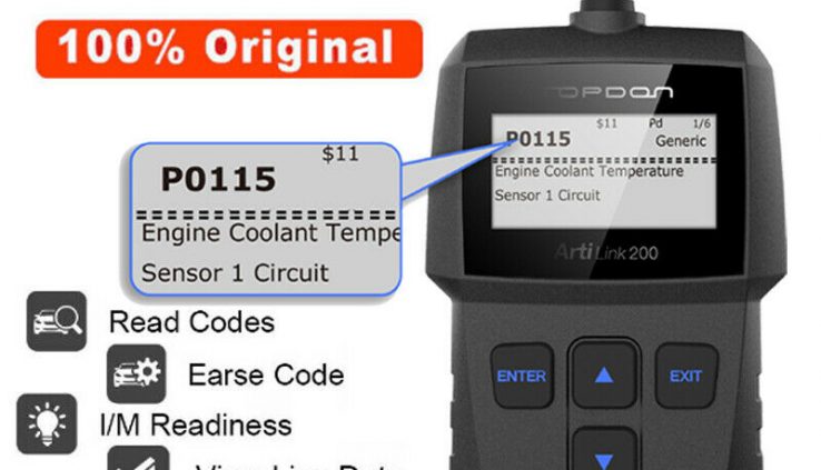 Topdon OBD2 CAN OBDII Auto Automobile Engine Fault Code Reader Diagnostic Scanner Tool