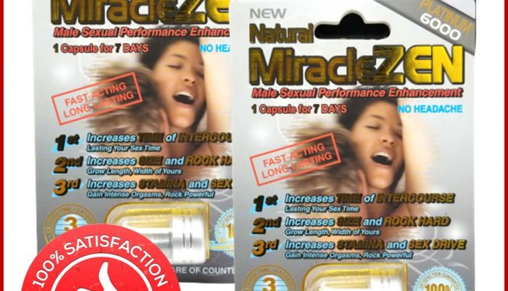 2x MiracleZEN Platinum 6000 Sexual Male Enhancement Supplement 100% Official