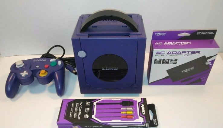 NINTENDO GameCube INDIGO PURPLE Console  DOL-001 w/ Digital-Out  TESTED!!