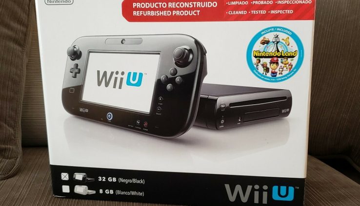 Nintendo Wii U 32GB Gloomy Console Lot + 3 Games