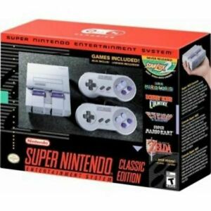 Huge Nintendo Leisure Design SNES Classic Edition w Extension Cords NEW!