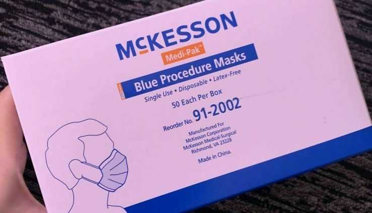 McKesson Surgical Sanatorium astm earloop Scientific masks Lot 50 Pcs flu-fighter