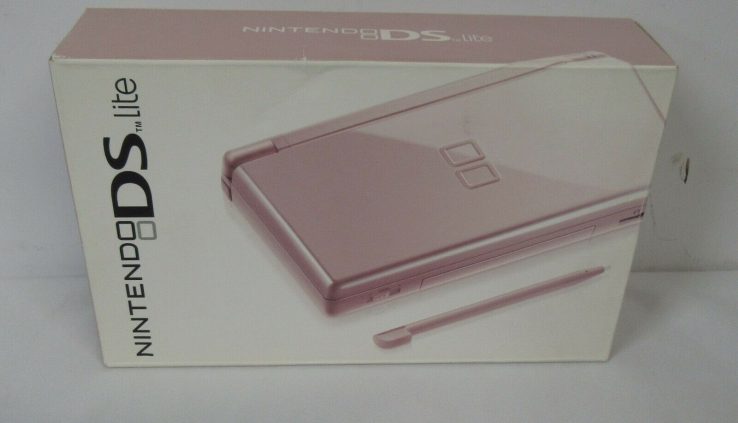 Nintendo DS Lite Handheld Game System in Box Metal Rose *NEW / FACTORY SEALED