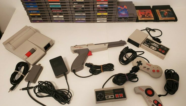 Mountainous Nintendo Nes Top Loader Lot With forty five Video games. Mammoth Mario Tetris Punchout