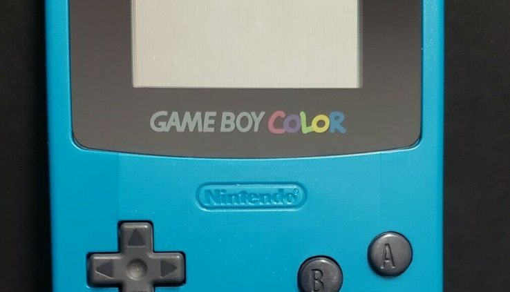 Restored Nintendo Sport Boy Coloration Teal – New *Plastic display camouflage and Shell CGB-001