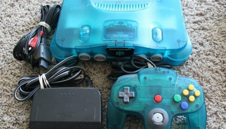 Funtastic Nintendo 64 N64 Ice Blue Recreation Console Bundle Certain Atomic Neon OEM Lot