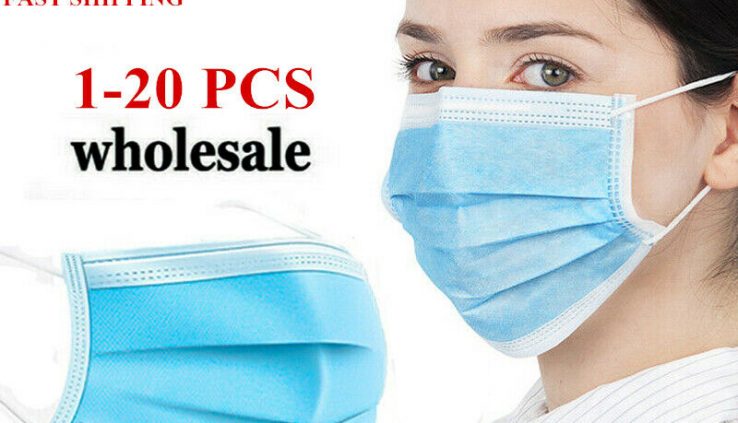 20pcs Disposable 3Ply Anti Mud Air Air pollution Water-resistant Face Cloak Effectively being Care