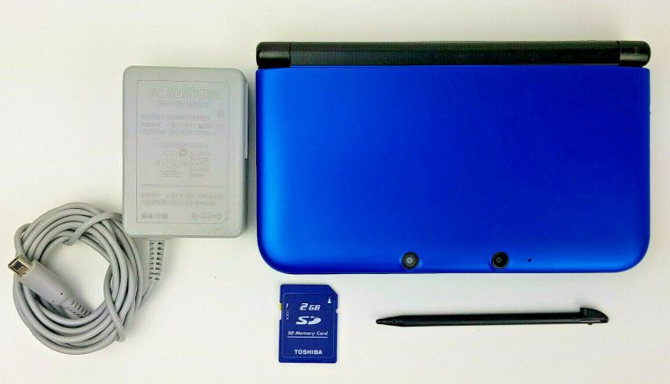 Nintendo 3DS XL Handheld Console – Blue/Shaded (SPR-S-BKAB-USZ) Charger Stylus MC