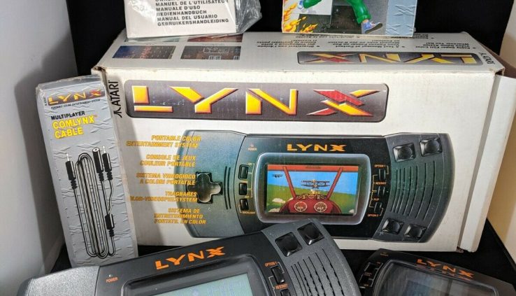 ATARI Lynx II Console Moveable System with Box + Game + Energy + Manual Bundle