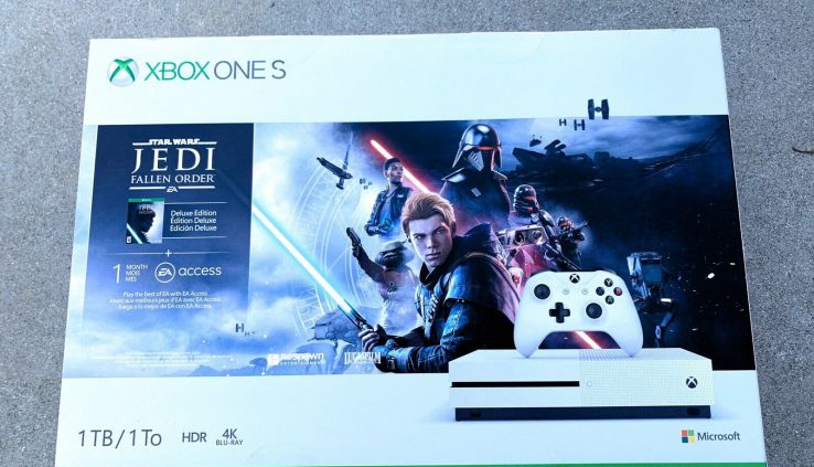 Imprint Unusual Xbox One S 1TB Console Megastar Wars Jedi Fallen Disclose Bundle Sport Encompass