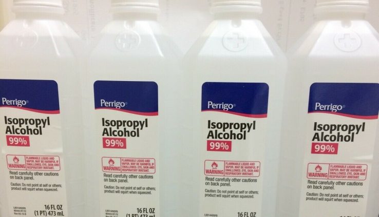 4 Bottles ninety 9% Isopropyl Alcohol 16oz/each Exp: 07/2022 (pharmacy Fresh)