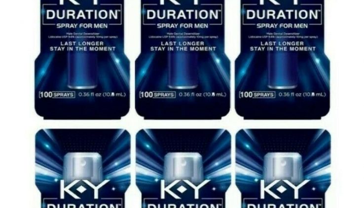 (6 PACK)KY Duration Spray for Men Final Longer close in Moment 100 sprays Exp10/18