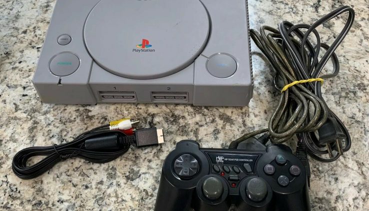 Sony PlayStation 1 PS1 SCPH-9001 Console with Controller And Cables