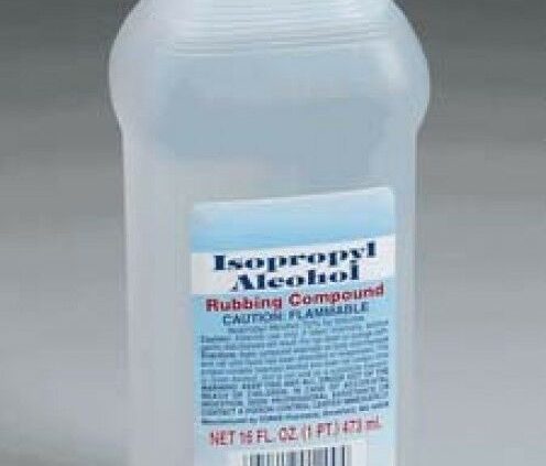 CASE of 12! 70% Isopropyl Rubbing Alcohol 16oz Pint Bottle First Help *FREE S