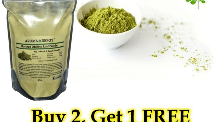1lb Moringa Oleifera Leaf Powder 100% Pure Natural Natural Superfood Gluten Free