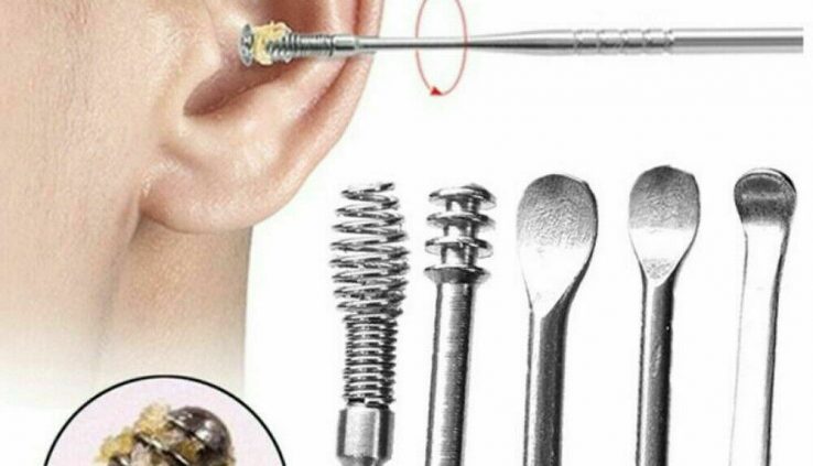 4/5Pcs Stainless Health Care Cleaning Tool Ear Rob Curette Wax Remover Cleaner