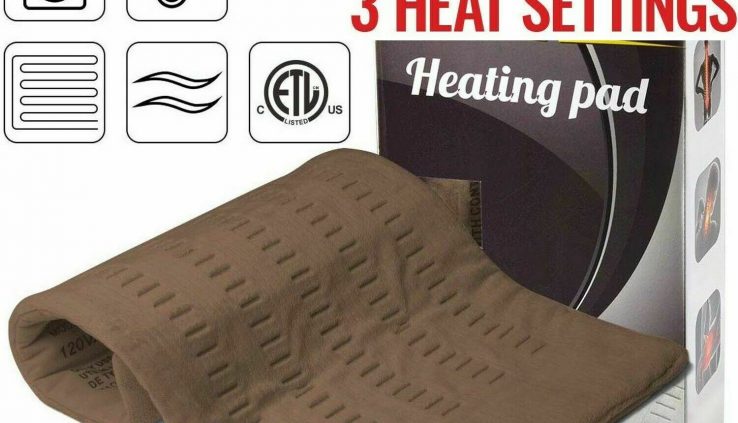 Electric Heating Pad For Shoulder Neck Aid Spine Legs Toes Anxiousness Moist Thermal
