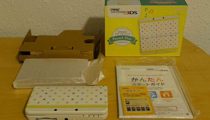 *USED* Contemporary Nintendo 3DS Pastel Dot Kisekae Plate Pack Version Japan Handheld