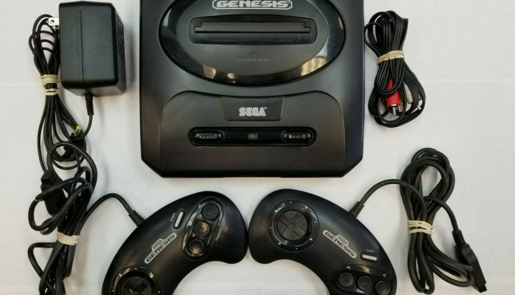 Sega Genesis Console Gen 2 Map – ORIGINAL AUTHENTIC CONTROLLERS – TESTED