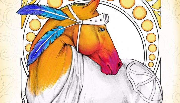 NEWLY RELEASED “Horses : Mysteries And Wonders” Adult Coloring E-book