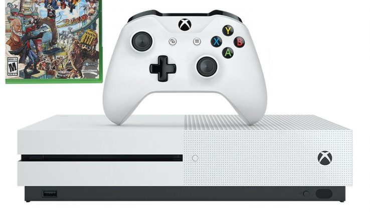 Microsoft Xbox One S 1TB White Console & Sunset Overdrive Video Sport Bundle